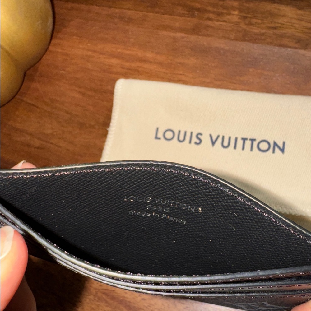 Louis Vuitton double card holder Monogram Eclipse - Picture 10 of 12